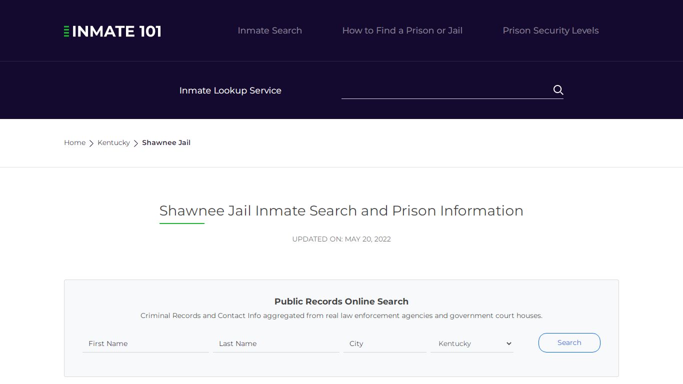 Shawnee Jail Inmate Search, Visitation, Phone no ...